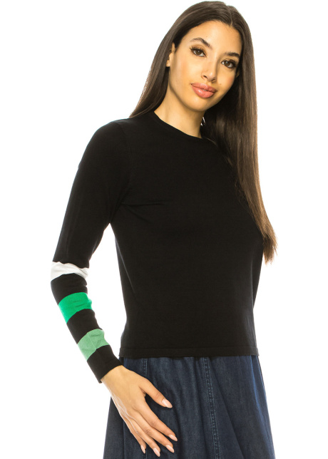 Crewneck Black Basic Sweater