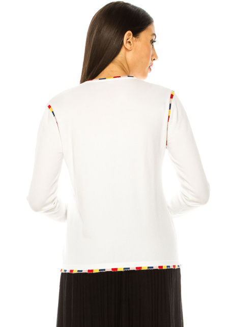 Crewneck White Basic Sweater