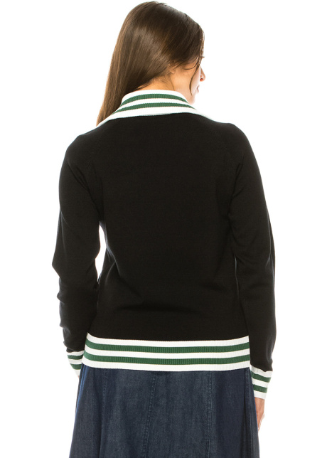 Quarter Zip Black Sweater