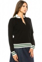 Quarter Zip Black Sweater