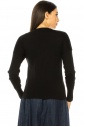 Black Sweater With Button Decor Sleeves