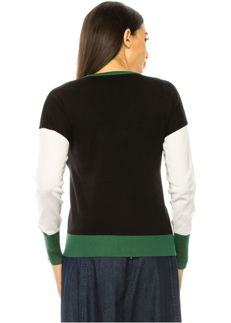 Classic Color Block Cardigan