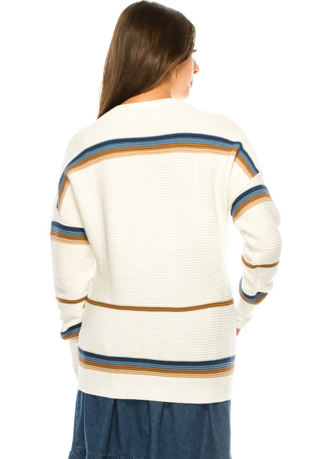 White Drop Shoulder Sweater