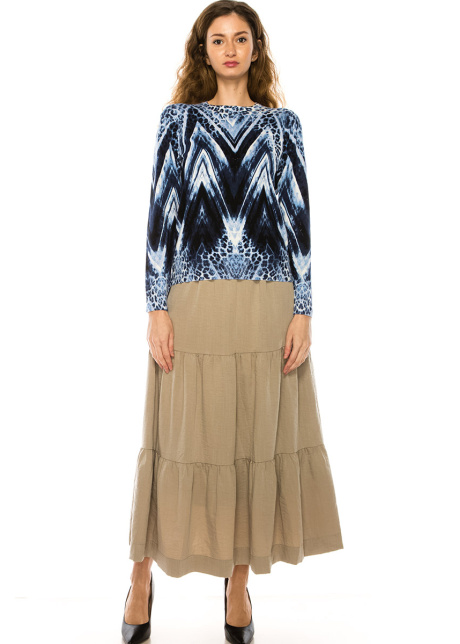 The Vibrant Blue Tie-Dye Sweater