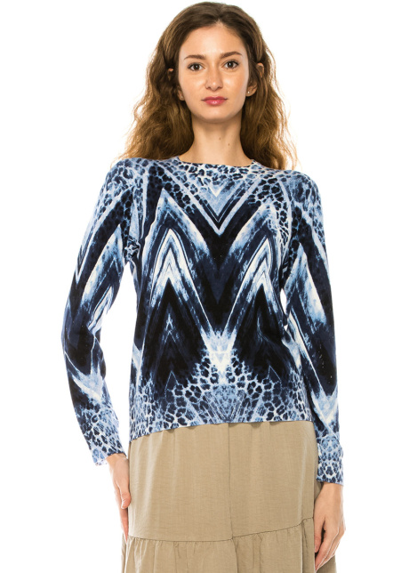 The Vibrant Blue Tie-Dye Sweater