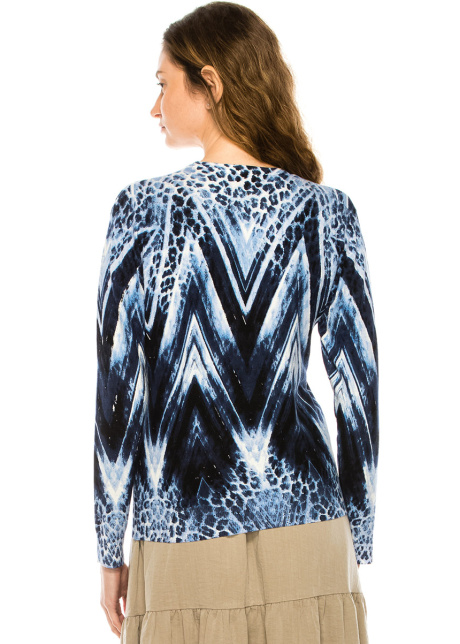The Vibrant Blue Tie-Dye Sweater