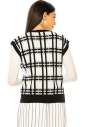 White Checkered Vest
