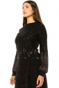 Black And Rose Gold Lurex Sweater
