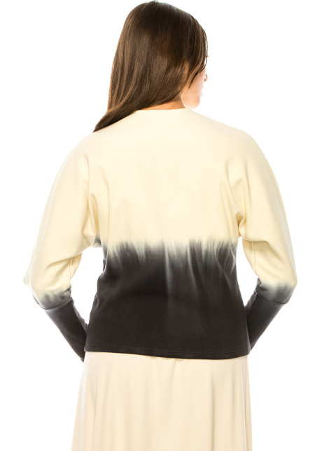 Cream Crew Neck Long Sleeve T-Shirt