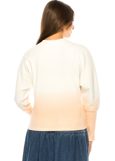 Orange Long Sleeve T-Shirt With Quarter Button