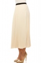 Classic Pleated Cream Skirt