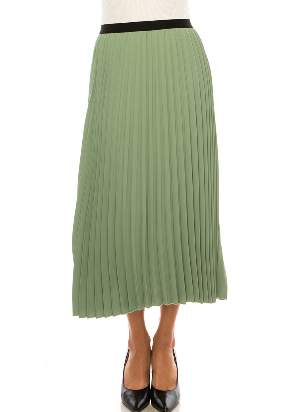 Classic Pleated Mint Skirt