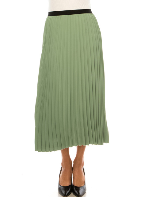 Classic Pleated Mint Skirt