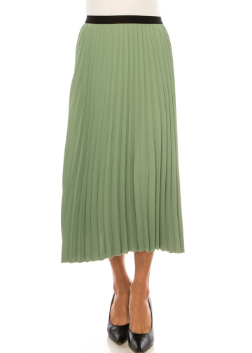 Classic Pleated Mint Skirt