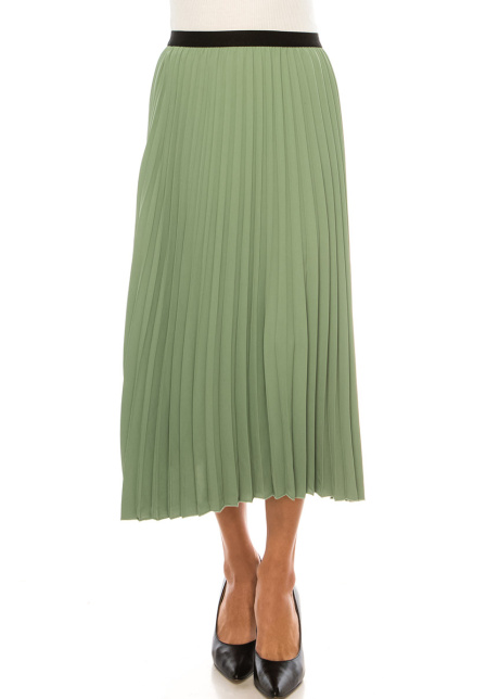 Classic Pleated Mint Skirt