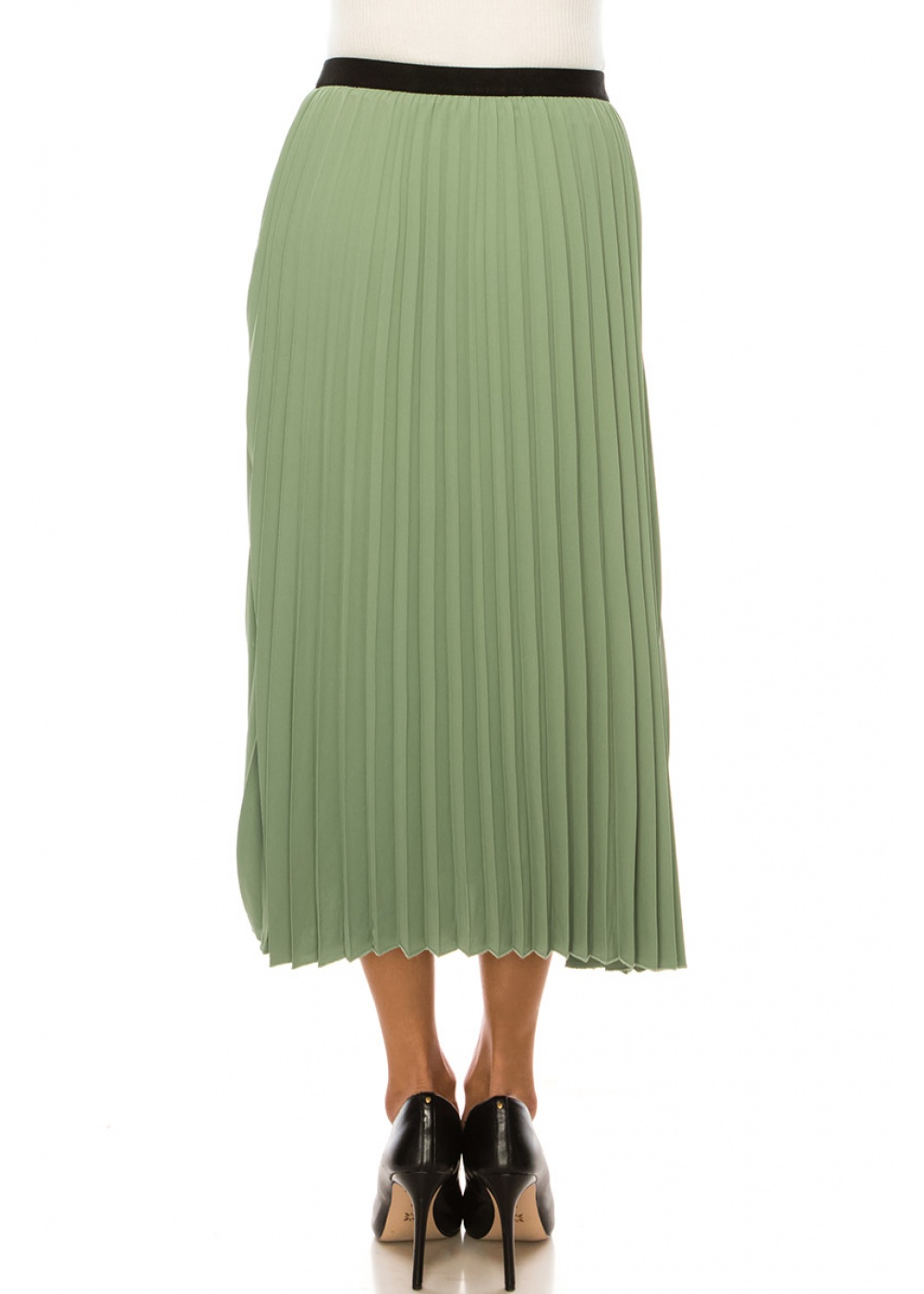 Classic Pleated Mint Skirt