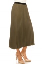 Classic Pleated Olive Skirt