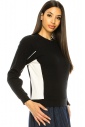 Long Sleeve T-Shirt in Black And White