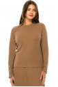 Camel Long Sleeve T-Shirt With Colorful Side Stripes