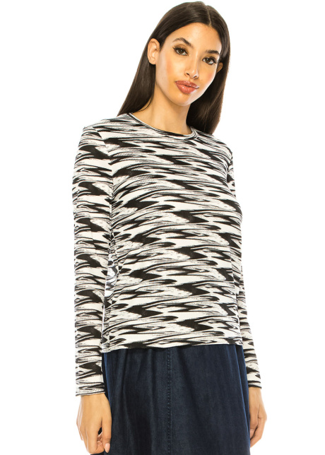 Multi Printed Long Sleeve T-Shirt