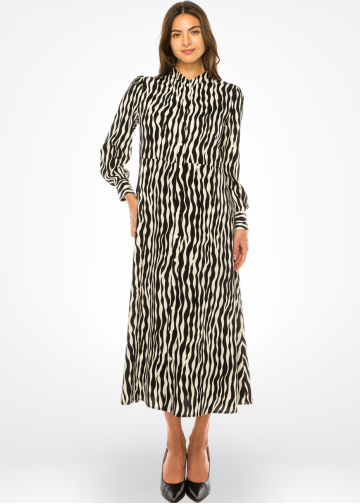 Black & White Zebra Print Dress