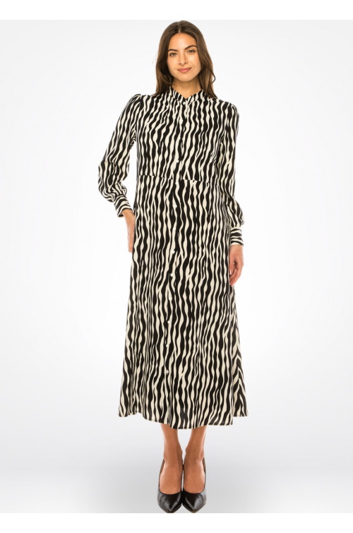 Black & White Zebra Print Dress