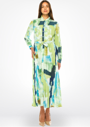 Spring Fresco Watercolor Dress