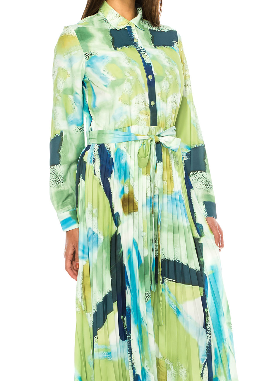 Spring Fresco Watercolor Dress