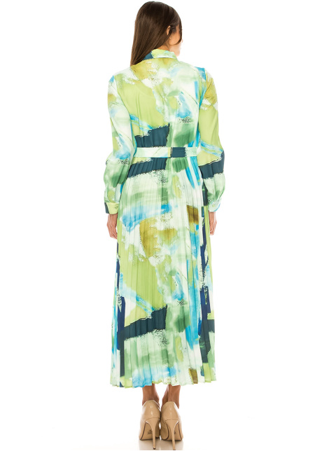 Spring Fresco Watercolor Dress
