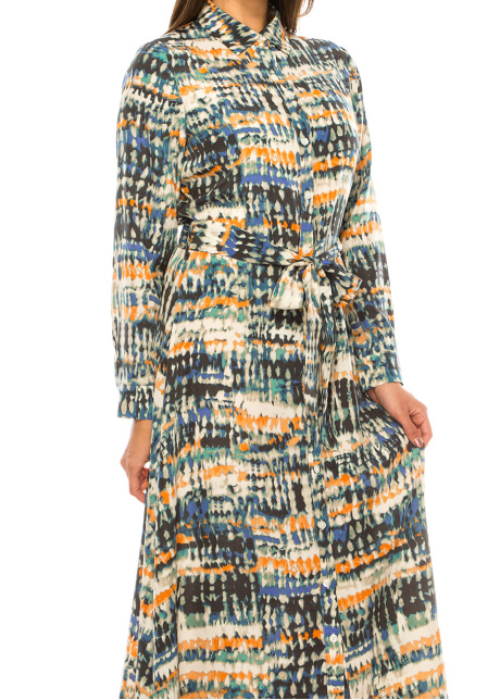 Vernal Vision Belted Dress