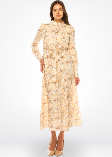 Sandy Floral Dream Dress - Elegant Simplicity