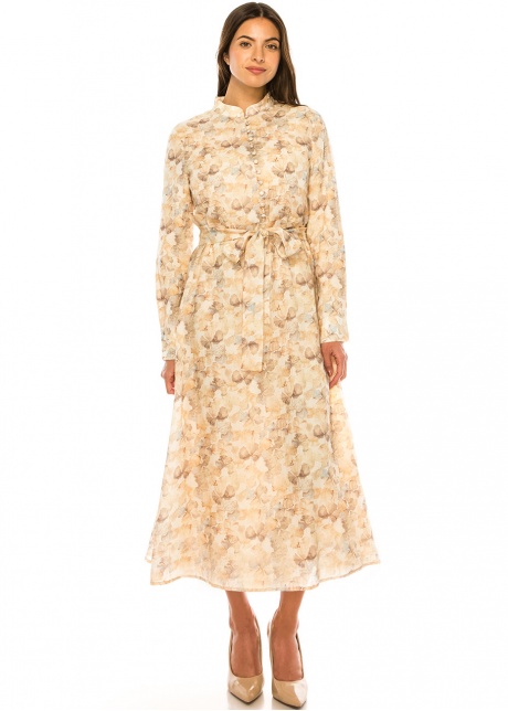 Sandy Floral Dream Dress - Elegant Simplicity