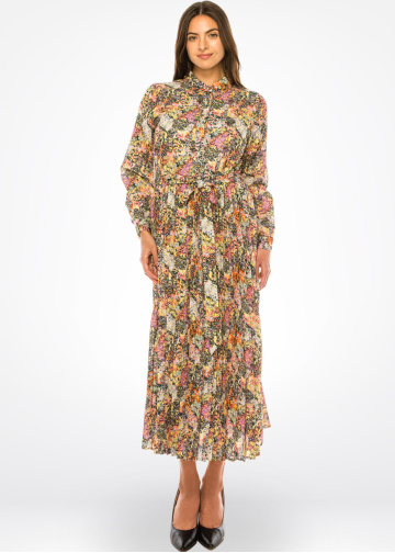 Spring Blossom Modest Dress - Multicolor