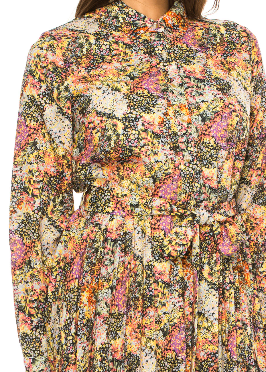 Spring Blossom Modest Dress - Multicolor