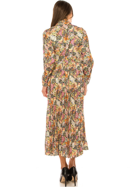 Spring Blossom Modest Dress - Multicolor