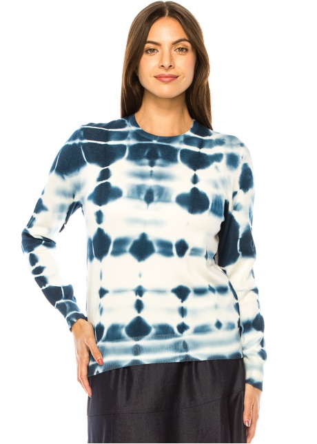 Oceanic Tie-Dye Knit Pullover