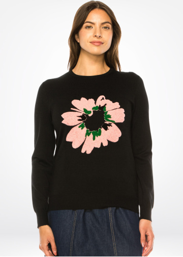 Blush Bloom Crewneck Sweater
