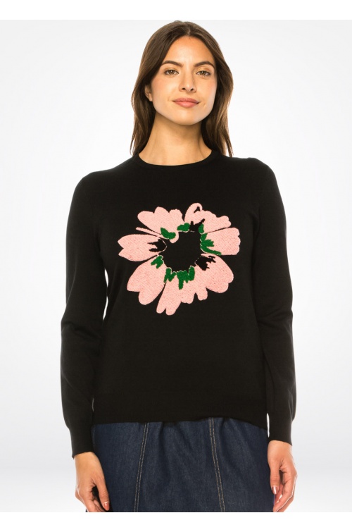Blush Bloom Crewneck Sweater