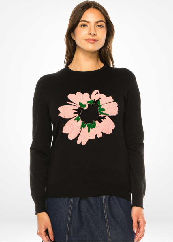 Blush Bloom Crewneck Sweater