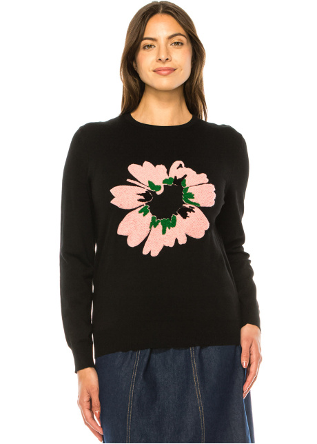Blush Bloom Crewneck Sweater