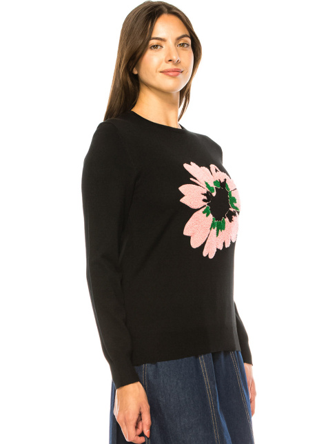 Blush Bloom Crewneck Sweater