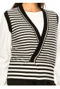 Black & White Rhythm Knit Vest