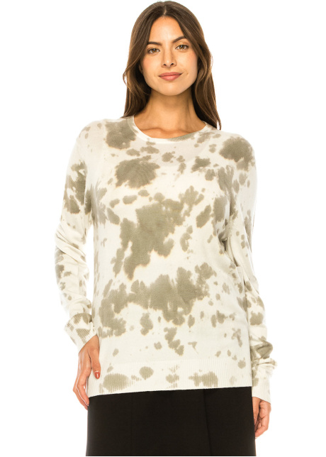 Taupe Tones Abstract Knit Sweater
