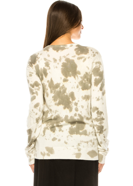 Taupe Tones Abstract Knit Sweater