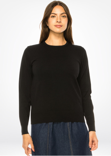 Simplicity Chic Black Sweater