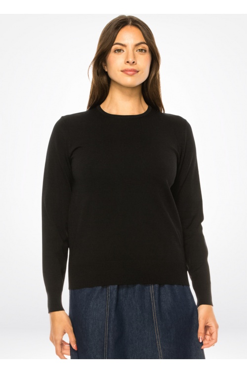 Simplicity Chic Black Sweater