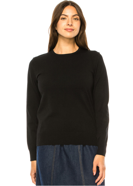 Simplicity Chic Black Sweater