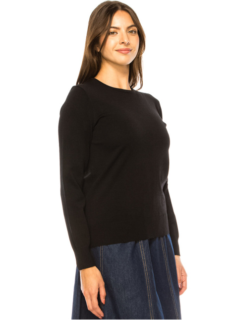 Simplicity Chic Black Sweater