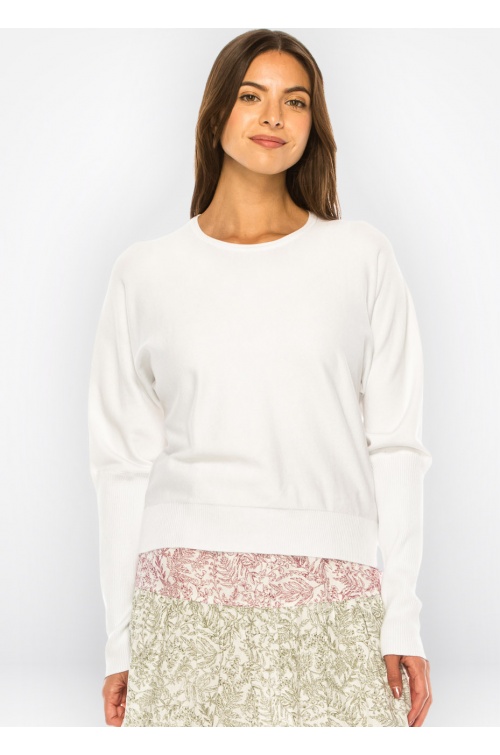 Everyday Classic White Pullover