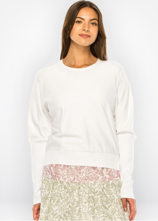 Everyday Classic White Pullover